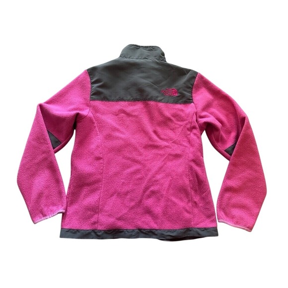 THE NORTH FACE Polartec Full Zip Denali Fleece Jacket Pink/Gray Women's Medium - Picture 2 of 4